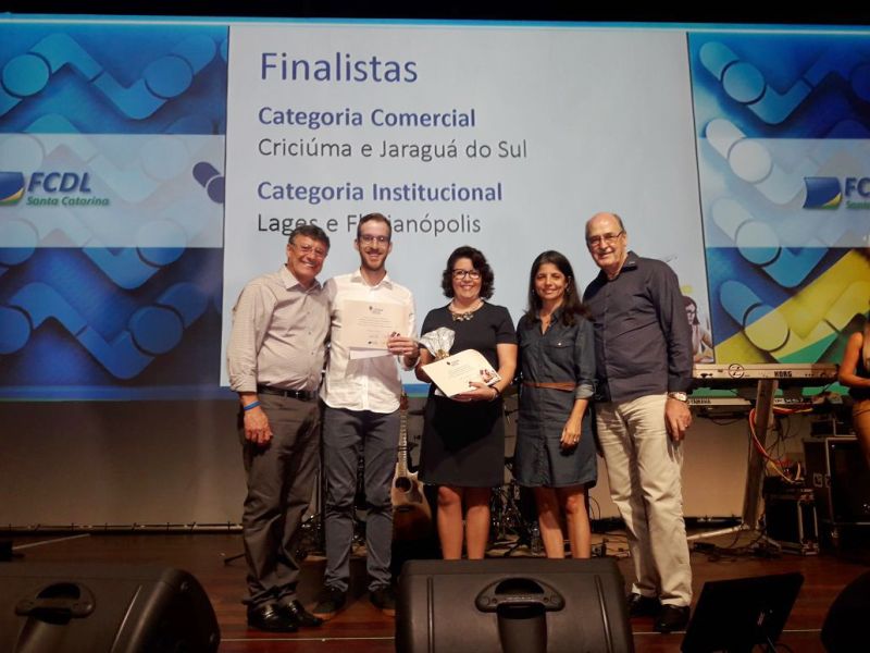 CDL Jaraguá do Sul em 1º lugar no I Prêmio Lojista de Comunicação da FCDL/SC
