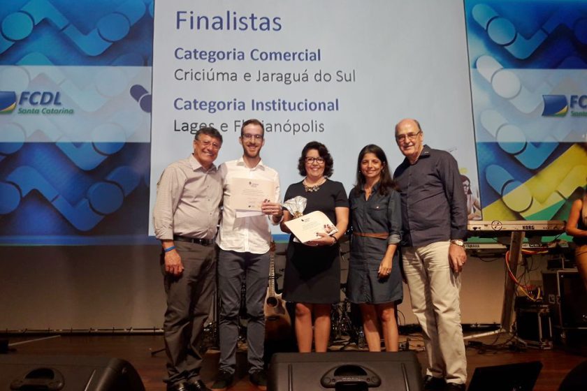 CDL Jaraguá do Sul em 1º lugar no I Prêmio Lojista de Comunicação da FCDL/SC