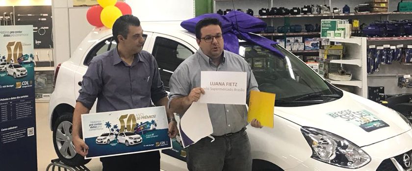 CDL sorteia primeiro automóvel da campanha ‘50 anos, 50 prêmios’