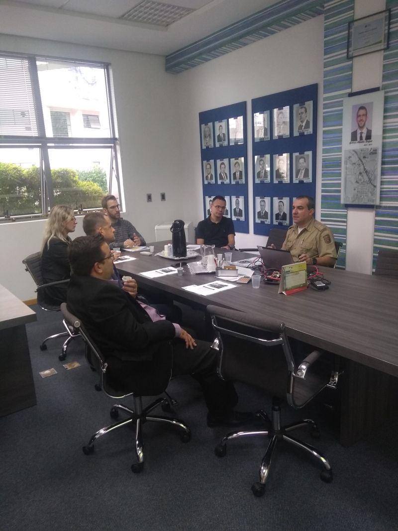 Membros da diretoria se reúnem com Comandante da PM