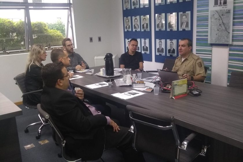 Membros da diretoria se reúnem com Comandante da PM
