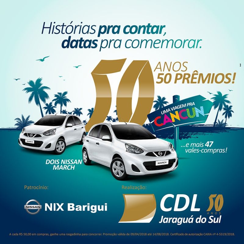 CDL realiza terceiro sorteio da Campanha “50 Anos, 50 Prêmios”