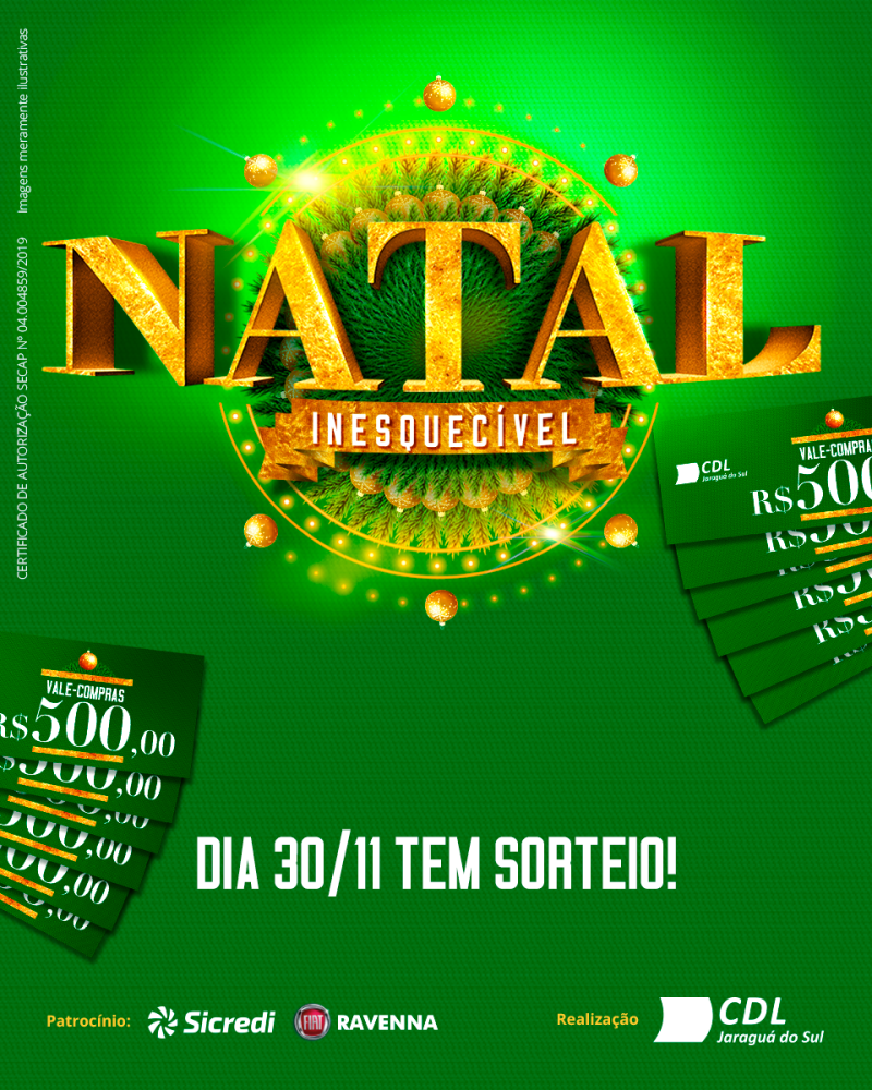 Ganhadores do 3º sorteio – Campanha Natal Inesquecível