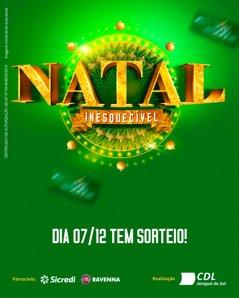 Resultado do 4º sorteio da Campanha Natal Inesquecível