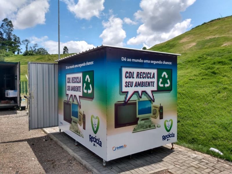 Meta do CDL Recicla Jaraguá é recolher 35 toneladas de resíduos eletrônicos no ano