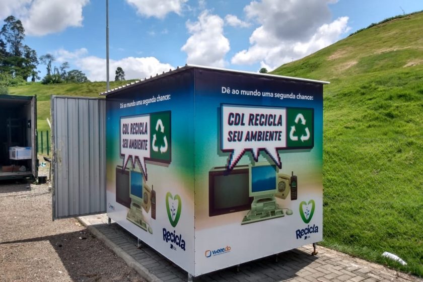 Meta do CDL Recicla Jaraguá é recolher 35 toneladas de resíduos eletrônicos no ano