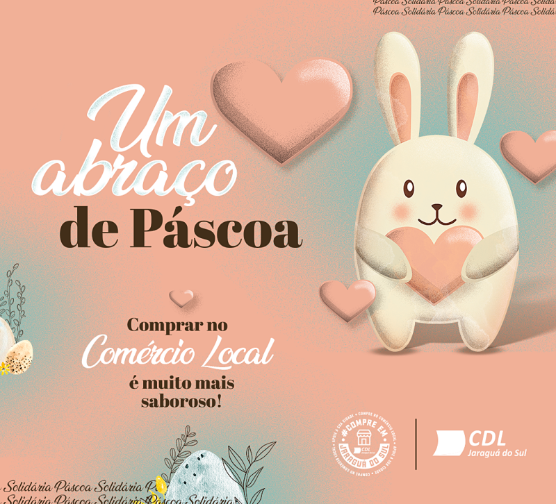 CDL de Jaraguá do Sul lança campanha de Páscoa para estimular compra no comércio de local