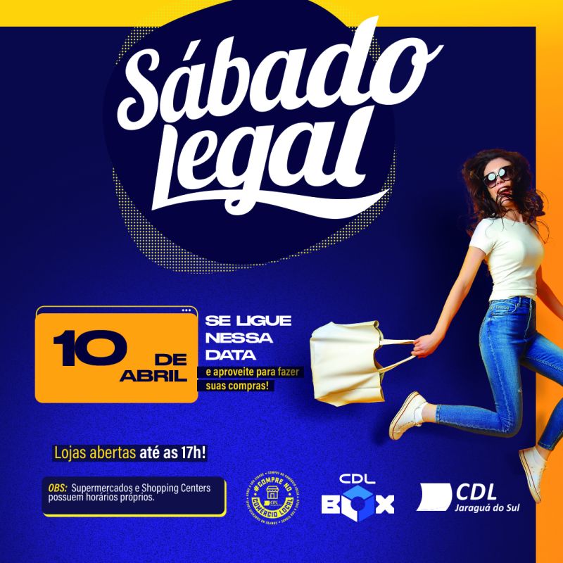 Comércio de Jaraguá do Sul promove Sábado Legal no dia 10
