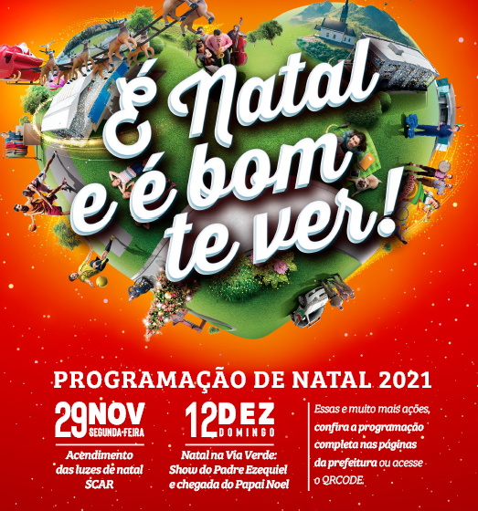 CDL e Prefeitura Municipal de Jaraguá do Sul divulgam a Inauguração da Decoração Natalina