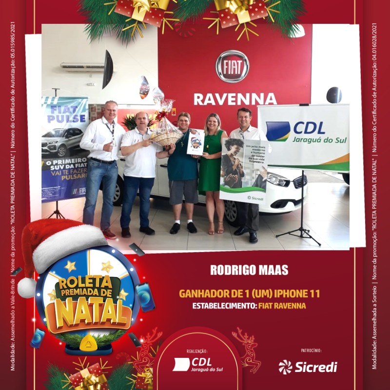 Conheça o 3º ganhador de 1 IPhone 11 da Campanha Roleta Premiada de Natal