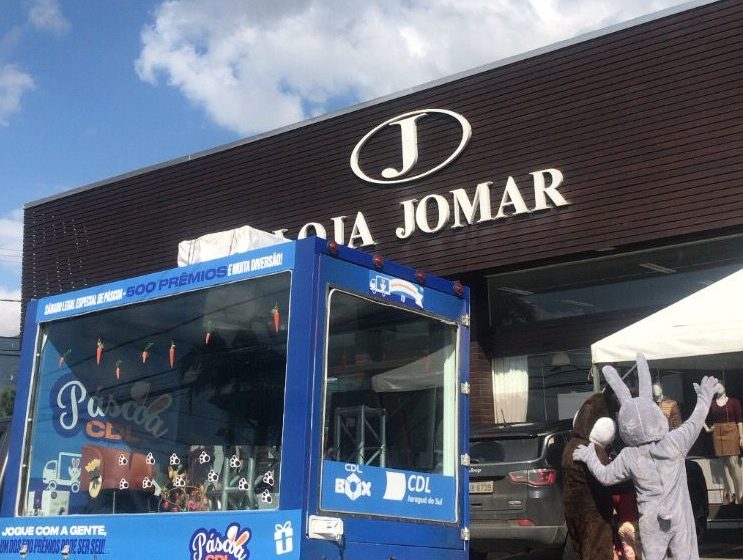 Páscoa da CDL Jaraguá do Sul distribuiu prêmios pela cidade