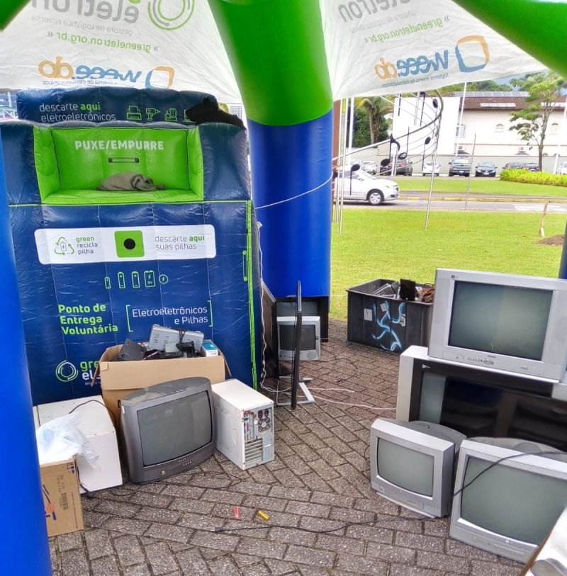 Recicla Day da CDL recebe 1,3 t de materiais eletrônicos