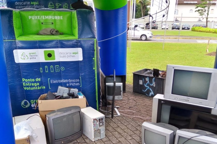 Recicla Day da CDL recebe 1,3 t de materiais eletrônicos