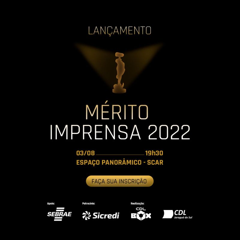Inscrições abertas para o Prêmio Mérito Imprensa 2022