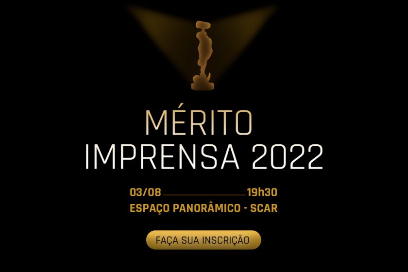 Inscrições abertas para o Prêmio Mérito Imprensa 2022