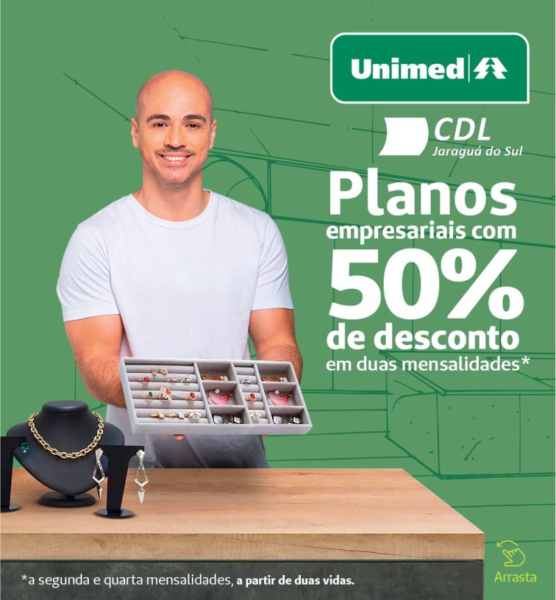 Unimed reforça sua parceria com a CDL de Jaraguá do Sul e lança campanha