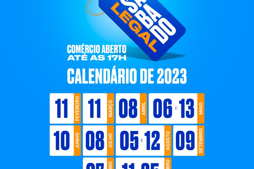 Calendário anual do Sábado Legal é definido pela CDL