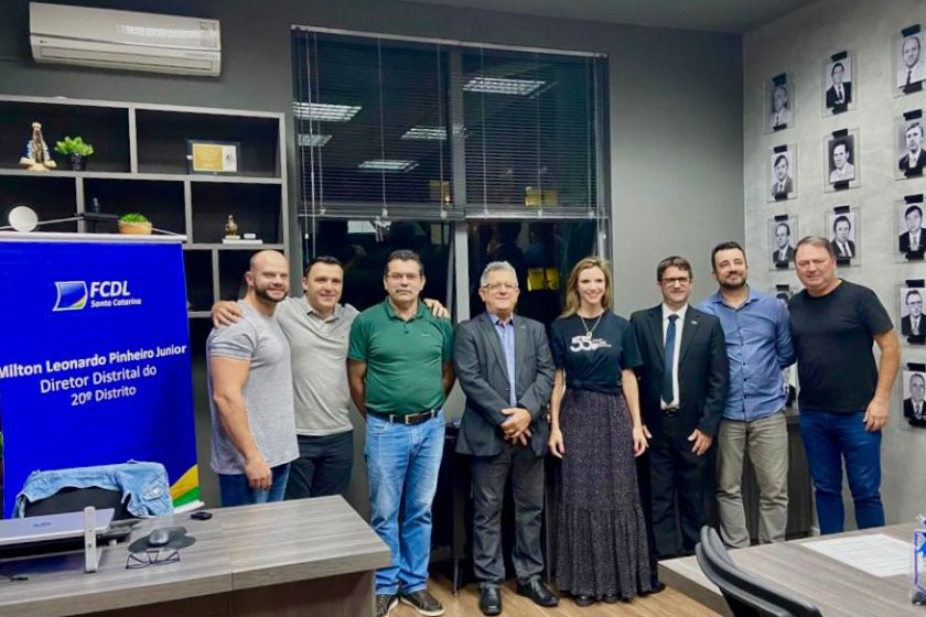 CDL de Jaraguá do Sul recebe diretoria do 20º Distrito da FCDL