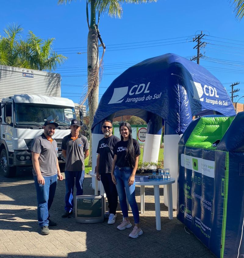 Recicla Day, promovido pela CDL, arrecadou quase uma tonelada em resíduos eletrônicos
