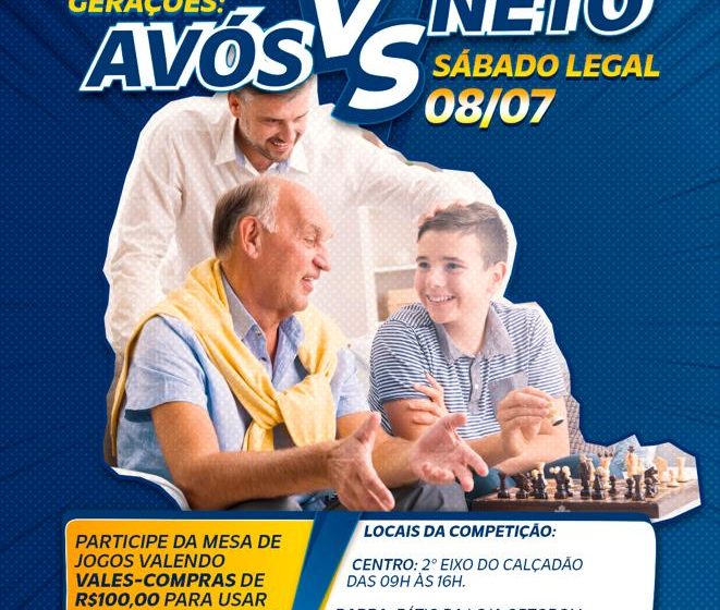 CDL e Super Cérebro distribuem mais de R$ 1,5 mil em vale compras, durante o Sábado Legal