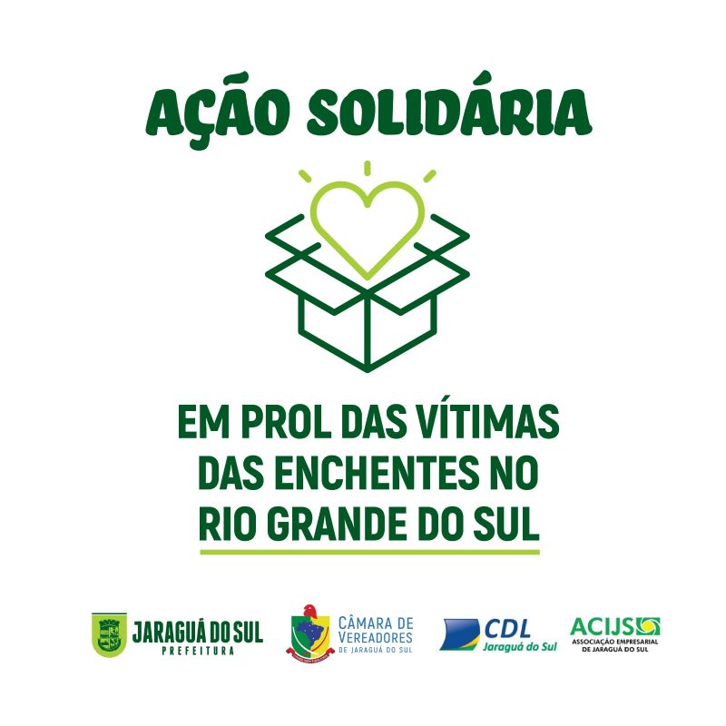 Prefeitura de Jaraguá do Sul lança campanha emergencial de arrecadação de mantimentos para o RS