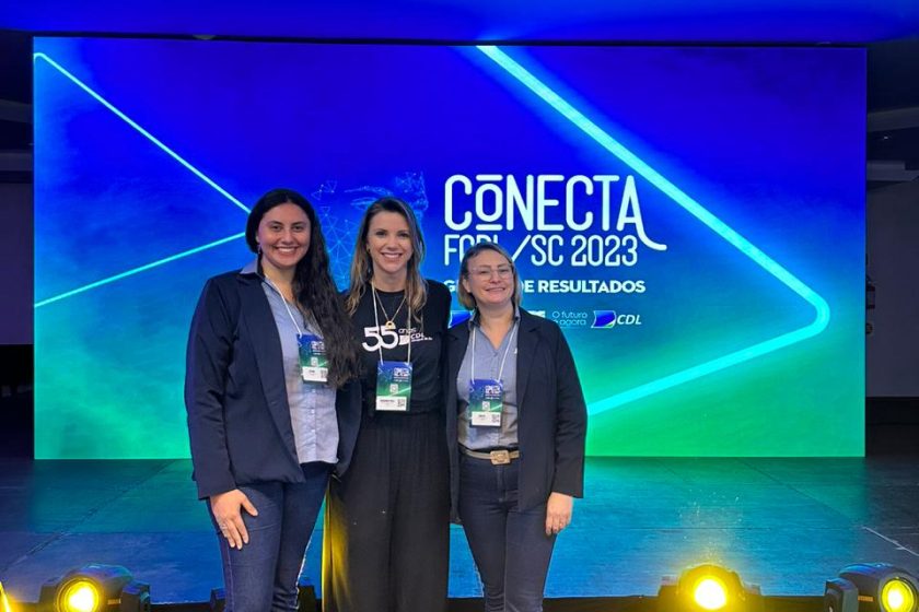 Representantes da CDL de Jaraguá do Sul, participam do evento CONECTA FCDL