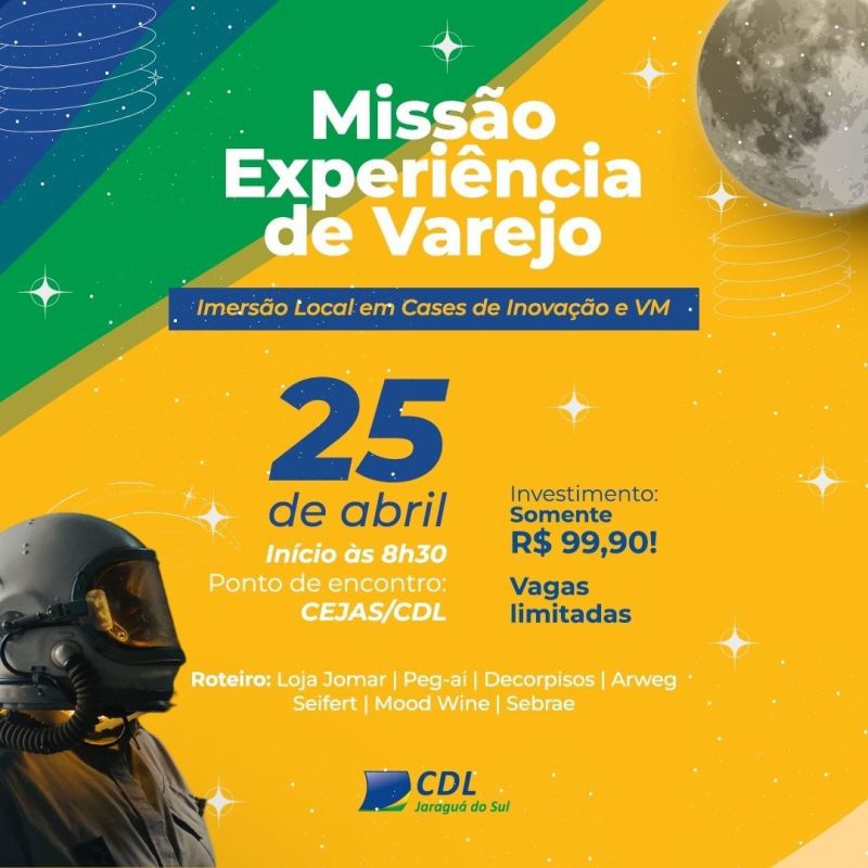 Missão Experiência de Varejo da CDL promove roteiro de aprendizagem, com imersão no comércio local