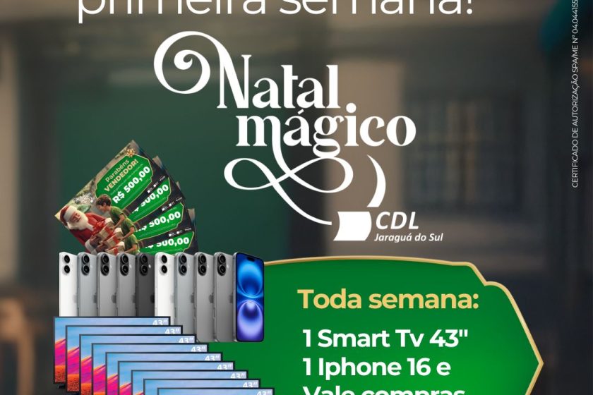 CDL Jaraguá do Sul divulga primeiros ganhadores da campanha Natal Mágico