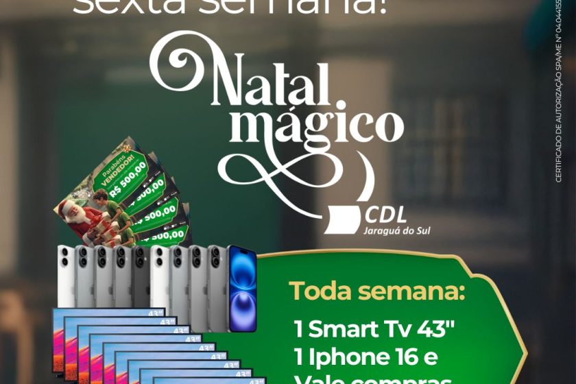 Saiu o resultado do 6º Sorteio do Natal Mágico CDL!