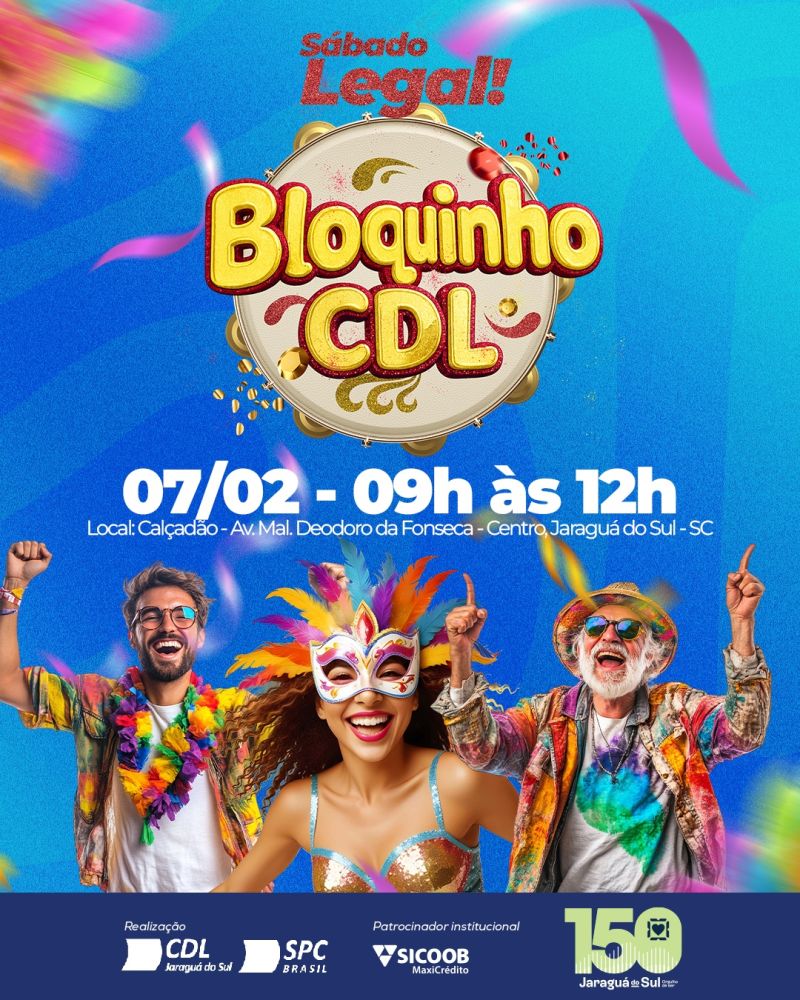 Jaraguá do Sul terá Carnaval com trio elétrico e desfile pelo Centro em fevereiro; veja os detalhes