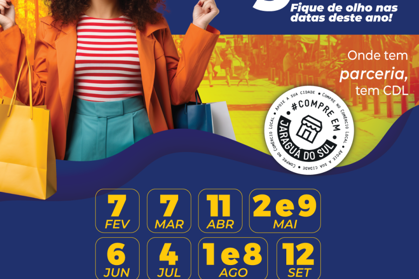 CDL Jaraguá do Sul divulga calendário do Sábado Legal 2026