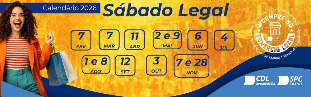 Sábado Legal 2026 CDL Jaraguá do Sul