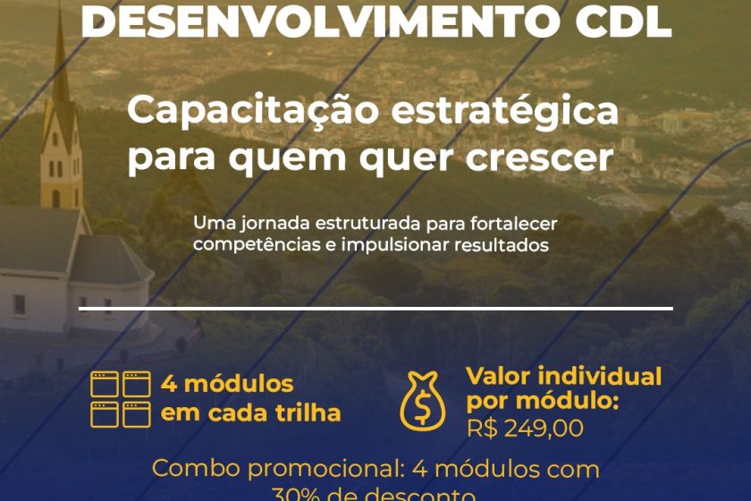 CDL Jaraguá do Sul lança Trilhas de Desenvolvimento 2026 com foco em liderança, gestão e vendas